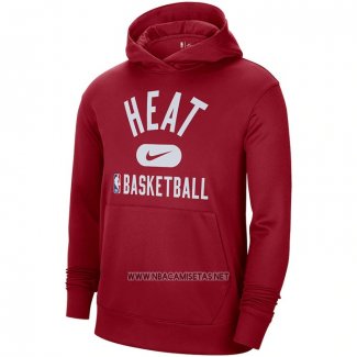 Sudaderas con Capucha Miami Heat Performance Practice 2021-2022 Rojo