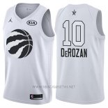 Camiseta All Star 2018 Toronto Raptors DeMar DeRozan NO 10 Blanco