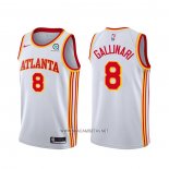 Camiseta Atlanta Hawks Danilo Gallinari NO 8 Association 2020-21 Blanco