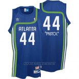 Camiseta Atlanta Hawks Pistol Pete NO 44 Retro Azul