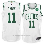 Camiseta Boston Celtics Jayson Tatum NO 11 Association 2018 Blanco