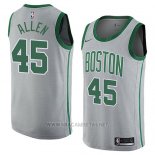 Camiseta Boston Celtics Kadeem Allen NO 45 Ciudad 2018 Gris