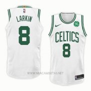 Camiseta Boston Celtics Shane Larkin NO 8 Association 2018 Blanco