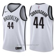Camiseta Brooklyn Nets Dante Cunningham NO 44 Association 2017-18 Blanco