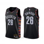 Camiseta Brooklyn Nets Spencer Dinwiddie NO 26 Ciudad Negro