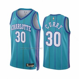 Camiseta Charlotte Hornets Dell Curry NO 30 Classic 2023-24 Verde