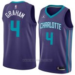 Camiseta Charlotte Hornets Devonte Graham NO 4 Statement 2018 Violeta