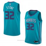 Camiseta Charlotte Hornets Julyan Stone NO 32 Icon 2018 Verde