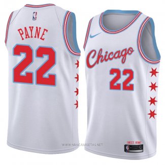 Camiseta Chicago Bulls Cameron Payne NO 22 Ciudad 2018 Blanco