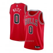 Camiseta Chicago Bulls Coby White NO 0 Icon Rojo