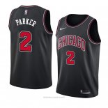 Camiseta Chicago Bulls Jabari Parker NO 2 Statement 2018 Negro