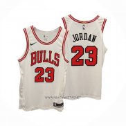 Camiseta Chicago Bulls Michael Jordan NO 23 Association Autentico Blanco
