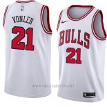 Camiseta Chicago Bulls Noah Vonleh NO 21 Association 2018 Blanco