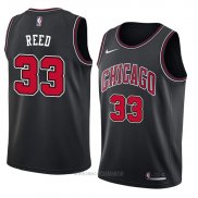 Camiseta Chicago Bulls Willie Reed NO 33 Statement 2018 Negro