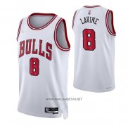 Camiseta Chicago Bulls Zach Lavine NO 8 Association 2021 Blanco