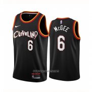 Camiseta Cleveland Cavaliers JaVale McGee NO 6 Ciudad 2020-21 Negro