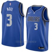 Camiseta Dallas Mavericks Nerlens Noel NO 3 Icon 2018 Azul