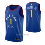 Camiseta Denver Nuggets Michael Porter JR. NO 1Statement Azul