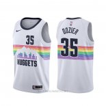 Camiseta Denver Nuggets P.j. Dozier NO 35 Ciudad Blanco