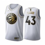 Camiseta Golden Edition Toronto Raptors Pascal Siakam NO 43 Blanco