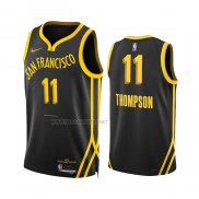 Camiseta Golden State Warriors Klay Thompson NO 11 Ciudad 2023-24 Negro