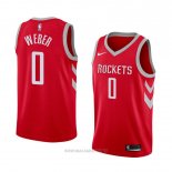 Camiseta Houston Rockets Briante Weber NO 0 Icon 2018 Rojo