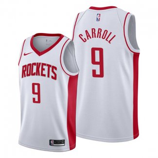 Camiseta Houston Rockets Demarre Carroll NO 9 Association 2019-20 Blanco