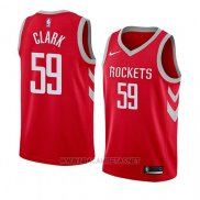 Camiseta Houston Rockets Gary Clark NO 59 Icon 2018 Rojo