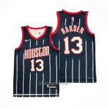 Camiseta Houston Rockets James Harden NO 13 Ciudad 2021-22 Azul