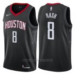 Camiseta Houston Rockets Le'bryan Nash NO 8 Statement 2017-18 Negro