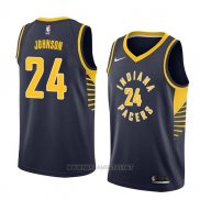 Camiseta Indiana Pacers Alize Johnson NO 24 Icon 2018 Azul