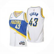 Camiseta Indiana Pacers Pascal Siakam NO 43 Ciudad 2025-26 Blanco