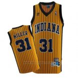 Camiseta Indiana Pacers Reggie Miller NO 31 Retro Amarillo