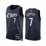 Camiseta Los Angeles Clippers Amir Coffey NO 7 Ciudad 2023-24 Azul