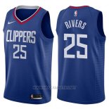 Camiseta Los Angeles Clippers Austin Rivers NO 25 Icon 2017-18 Azul