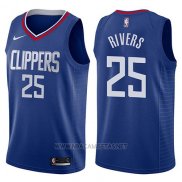 Camiseta Los Angeles Clippers Austin Rivers NO 25 Icon 2017-18 Azul