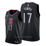 Camiseta Los Angeles Clippers Garrett Temple NO 17 Statement 2019 Negro