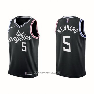 Camiseta Los Angeles Clippers Luke Kennard NO 5 Ciudad 2022-23 Negro