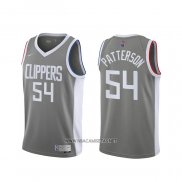 Camiseta Los Angeles Clippers Patrick Patterson NO 54 Earned 2020-21 Gris