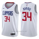 Camiseta Los Angeles Clippers Tobias Harris NO 34 Association 2017-18 Blanco