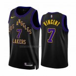 Camiseta Los Angeles Lakers Gabe Vincent NO 7 Ciudad 2023-24 Negro