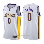 Camiseta Los Angeles Lakers Kyle Kuzma NO 0 2017-18 Blanco