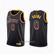 Camiseta Los Angeles Lakers Kyle Kuzma NO 0 Earned 2020-21 Negro