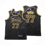 Camiseta Los Angeles Lakers Luka Doncic NO 77 2024-25 Negro