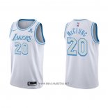 Camiseta Los Angeles Lakers Mac McClung NO 20 Ciudad 2021-22 Blanco