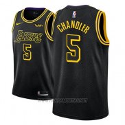Camiseta Los Angeles Lakers Tyson Chandler NO 5 Ciudad 2018 Negro