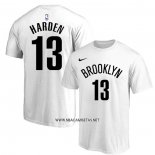 Camiseta Manga Corta Brooklyn Nets James Harden Blanco