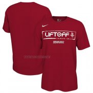 Camiseta Manga Corta Houston Rockets 2025 NBA Playoffs Rojo