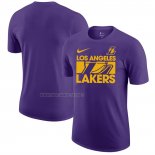 Camiseta Manga Corta Los Angeles Lakers Violeta