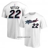 Camiseta Manga Corta Miami Heat Jimmy Butler Ciudad 2020-21 Blanco